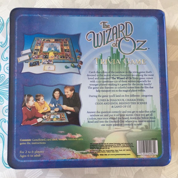 Wizard of Oz Trivia Board Game 1999 - Picture 4 of 4